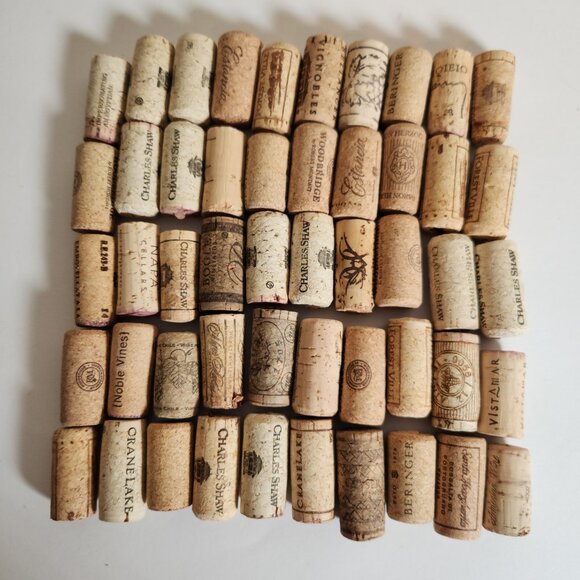 100 Assorted Used Wine Corks DIY Craft Arts Projects Decor Recycled Upcycling - Picture 2 of 4